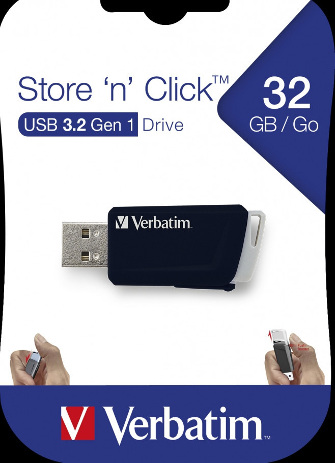 BildeVerbatim Store ´N´ Click USB Minnepenn 32GB, Sort