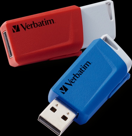 Verbatim Store ´N´ Click USB Minnepenn 32GB (2-pk) Rd/Bl