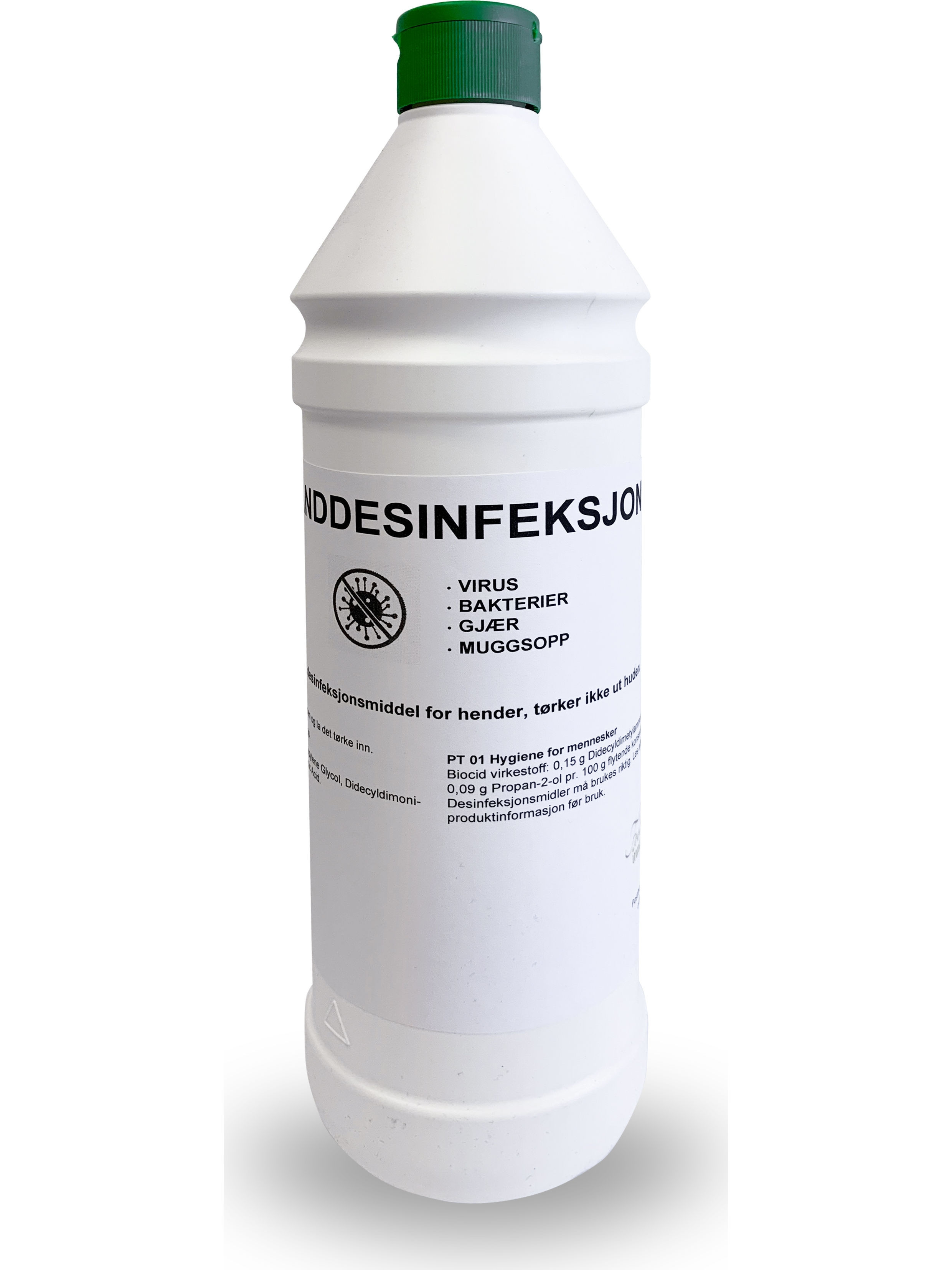 Bilde2 i 1  - Hånd og Overflatedesinfeksjon 1 liter 