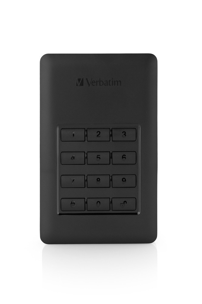 Store 'n' Go Portable HDD w/Keyboard Access 1TB, Black