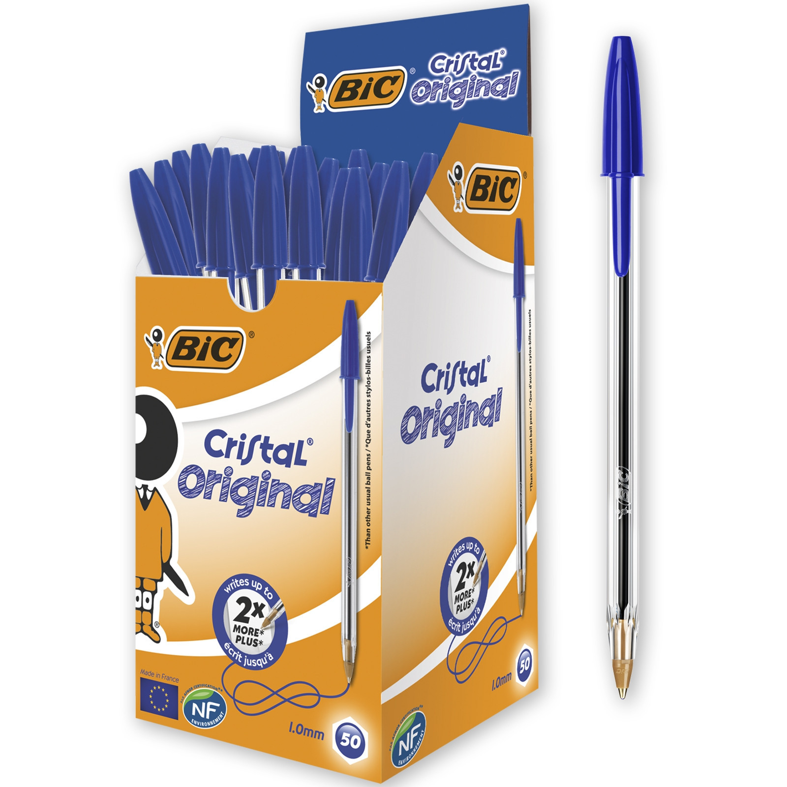 BIC Cristal Medium Kulepenn bl (50)