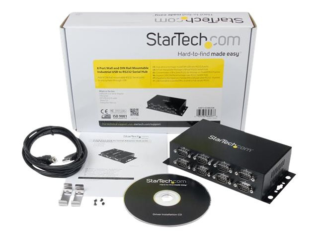 STARTECH 8 Port Industrial Wall Mountabl