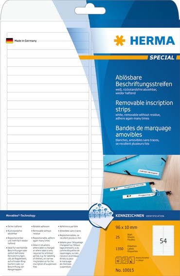 BildeHerma Etiketter Movables 96,0x10,0 (25)