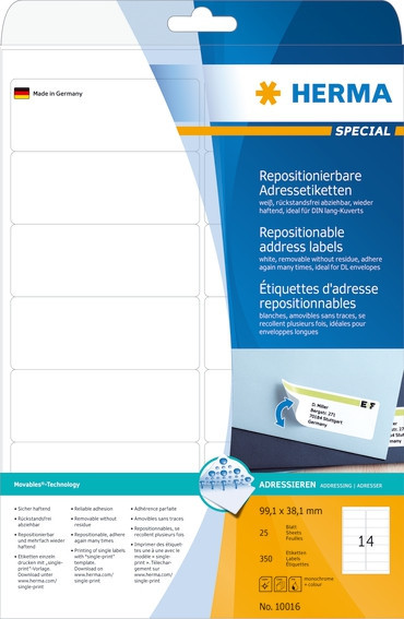 BildeHerma Etiketter Movables 99,1x38,1 (25)