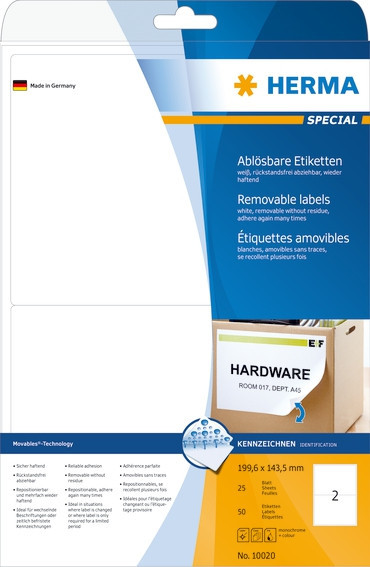 BildeHerma Etiketter Movables 199,6x143,5 25