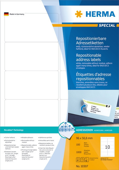 BildeEtiketter Herma Movables 96x50,8 (100)