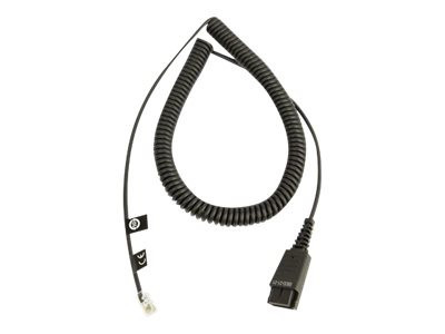 BildeJABRA QD Cord to RJ10, coiled, 0,5 - 2 m