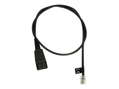 BildeJABRA QD Cord to RJ10, straight, 0,5 met