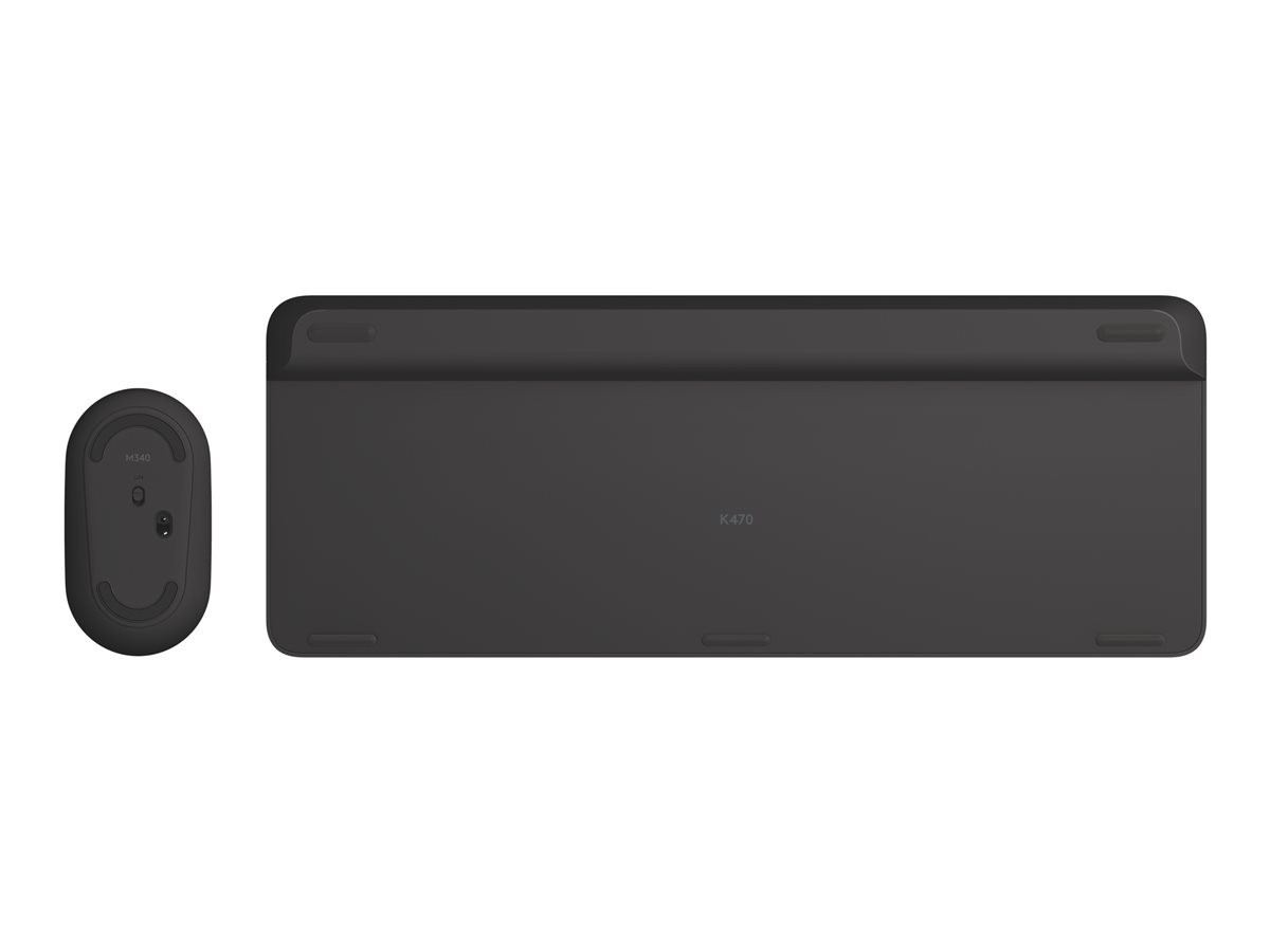 MK470 Slim Wireless Desktop Set, Graphite (Nordic)