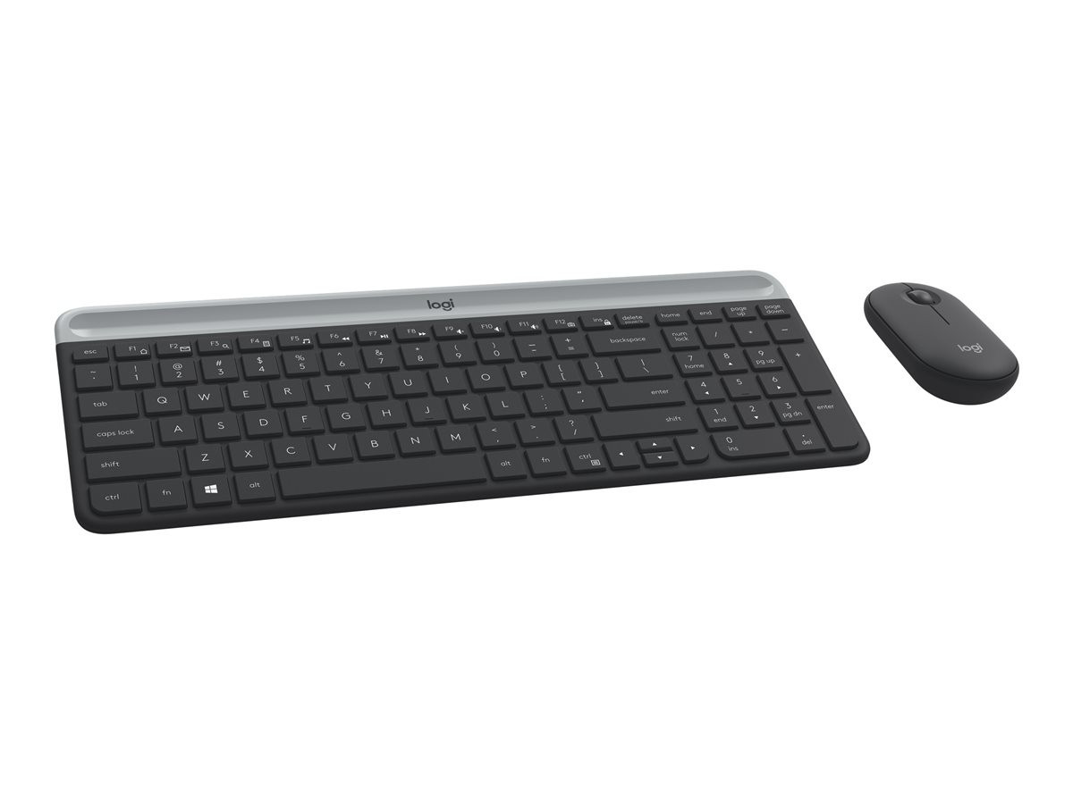 MK470 Slim Wireless Desktop Set, Graphite (Nordic)
