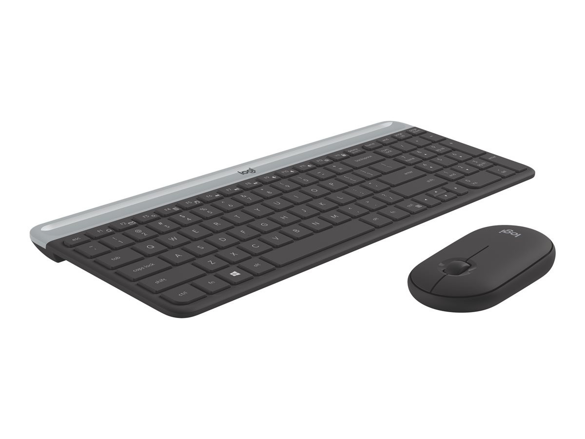MK470 Slim Wireless Desktop Set, Graphite (Nordic)