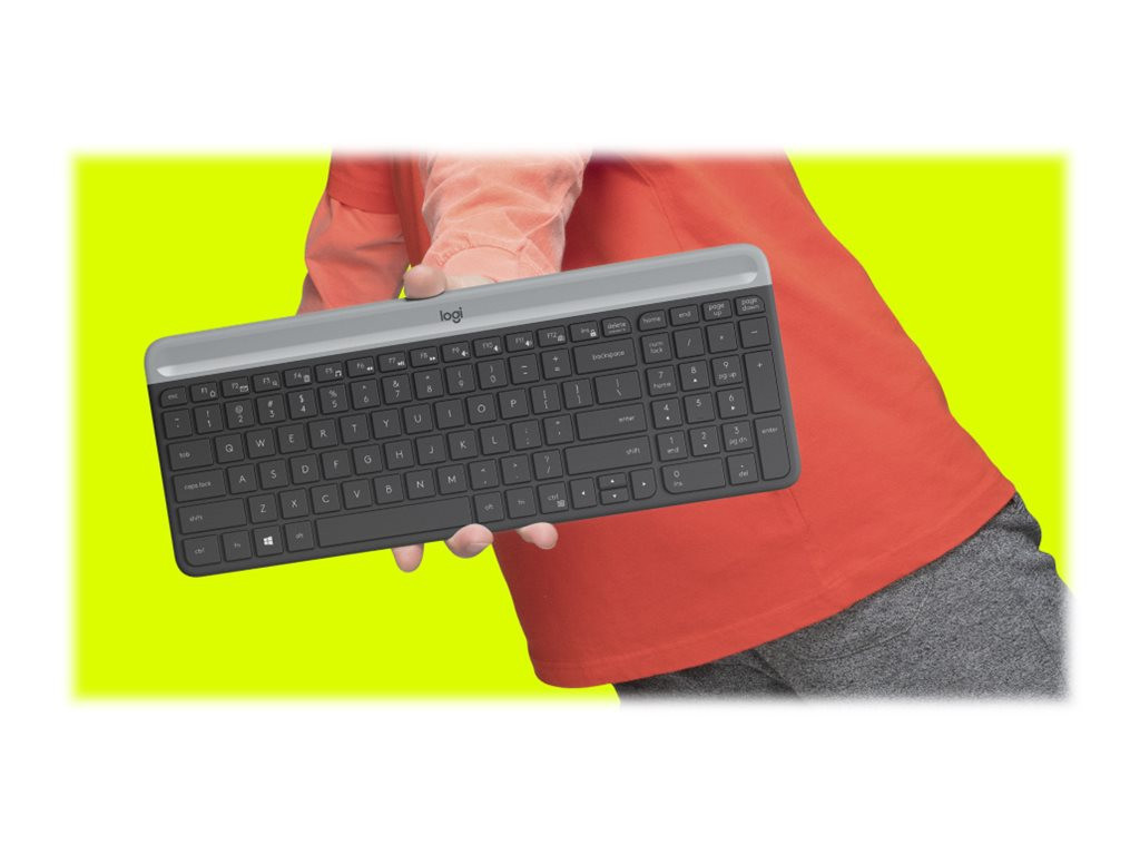 MK470 Slim Wireless Desktop Set, Graphite (Nordic)