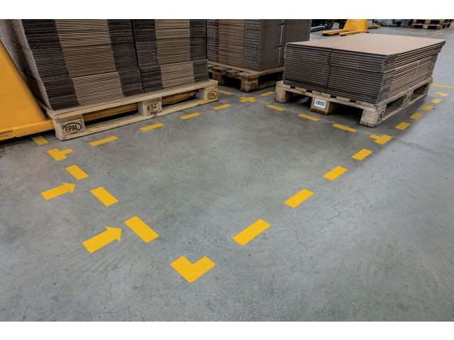 Gulvmerking Durable "Pil" Permanent (10 stk)