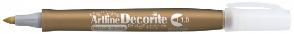 Artline Decorite Rund 1mm Gull