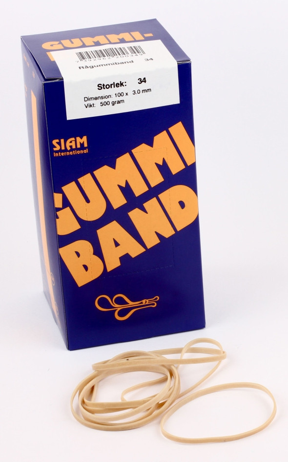 BildeSiam Gummistrikk nr.34 100x3mm (500g)