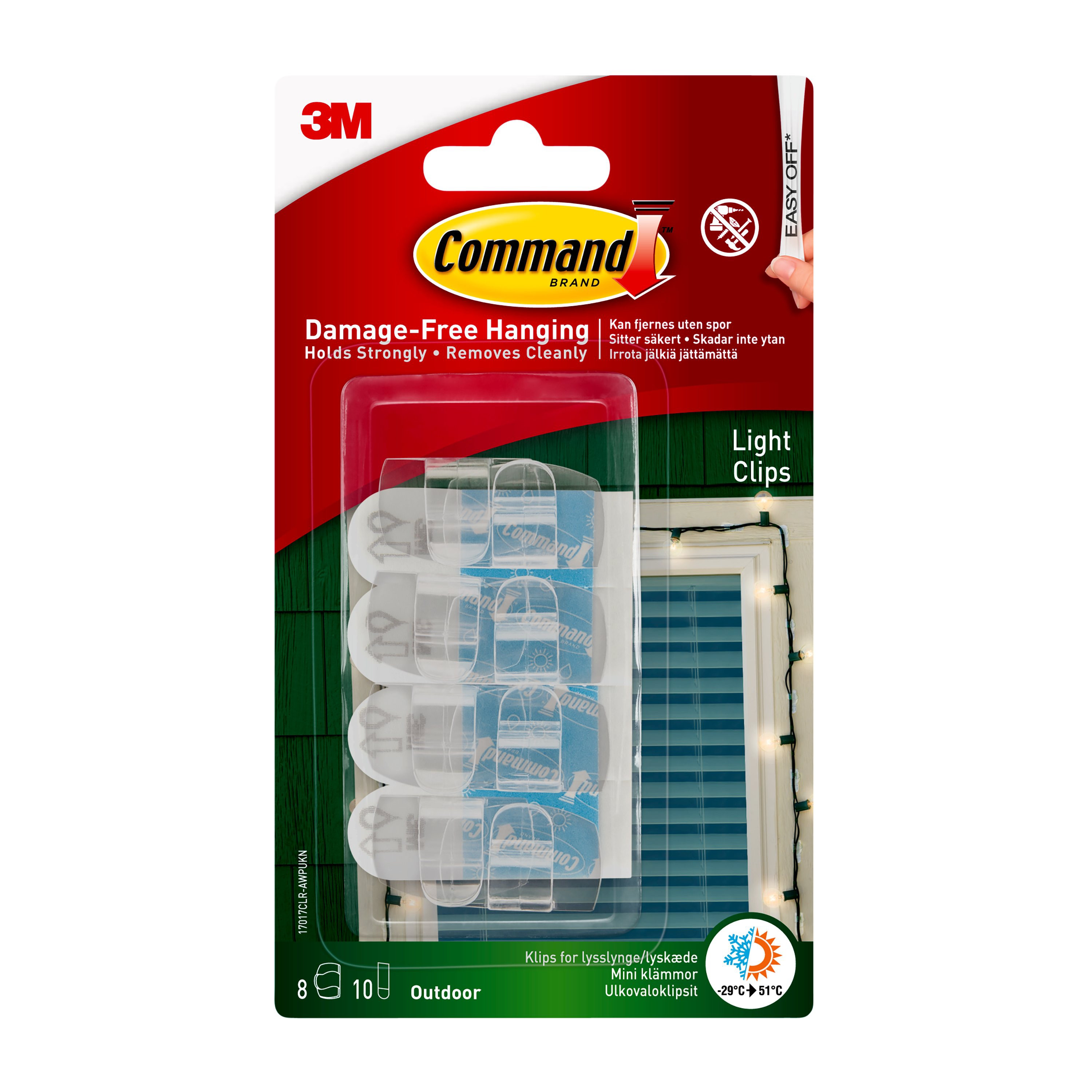 BildeCommand Outdoor Light Clips 17017CLR-AWPU