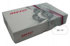 Meto etikett avt 26x16 hvit (36rl/1200)