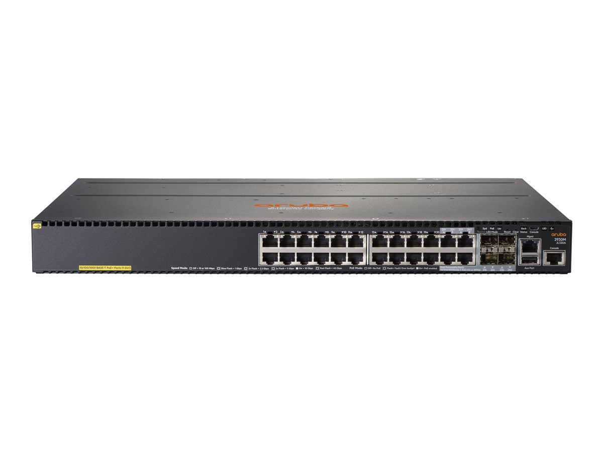 BildeHPE Aruba 2930M 24G PoE+ with 1-slot Swi