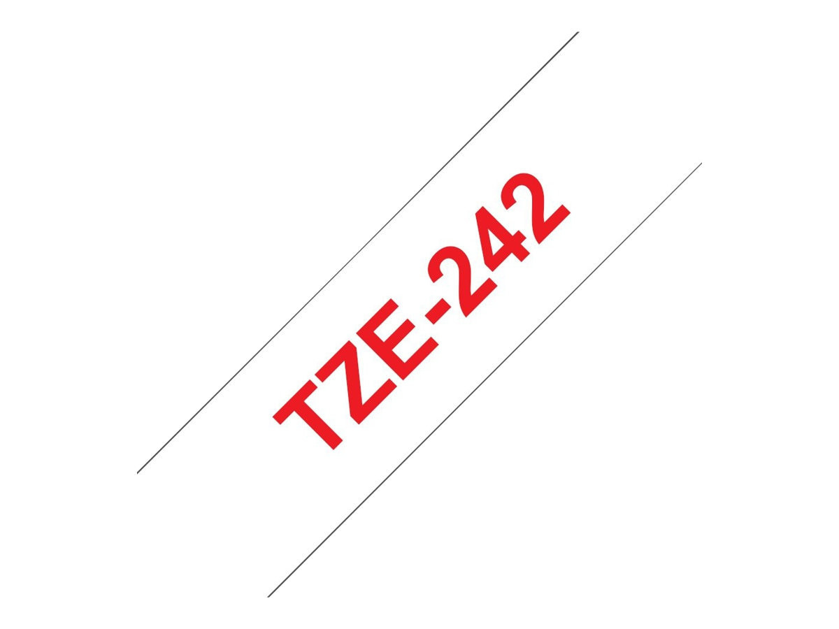 Brother TZe tape 18mmx8m red/white