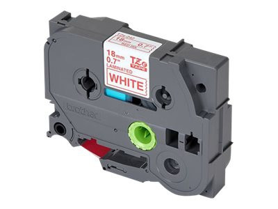 Brother TZe tape 18mmx8m red/white