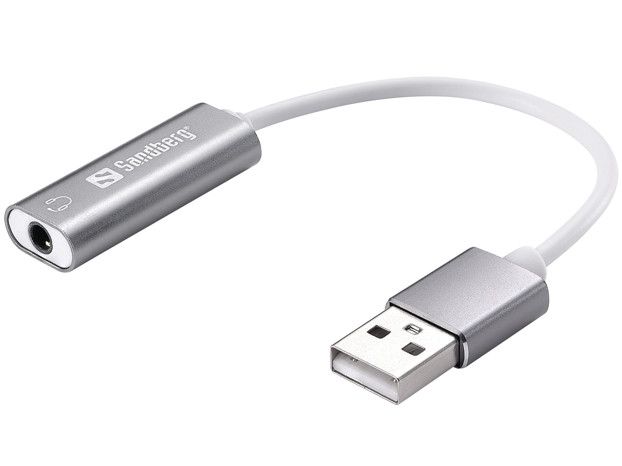 BildeHeadset USB converter, Silver/White