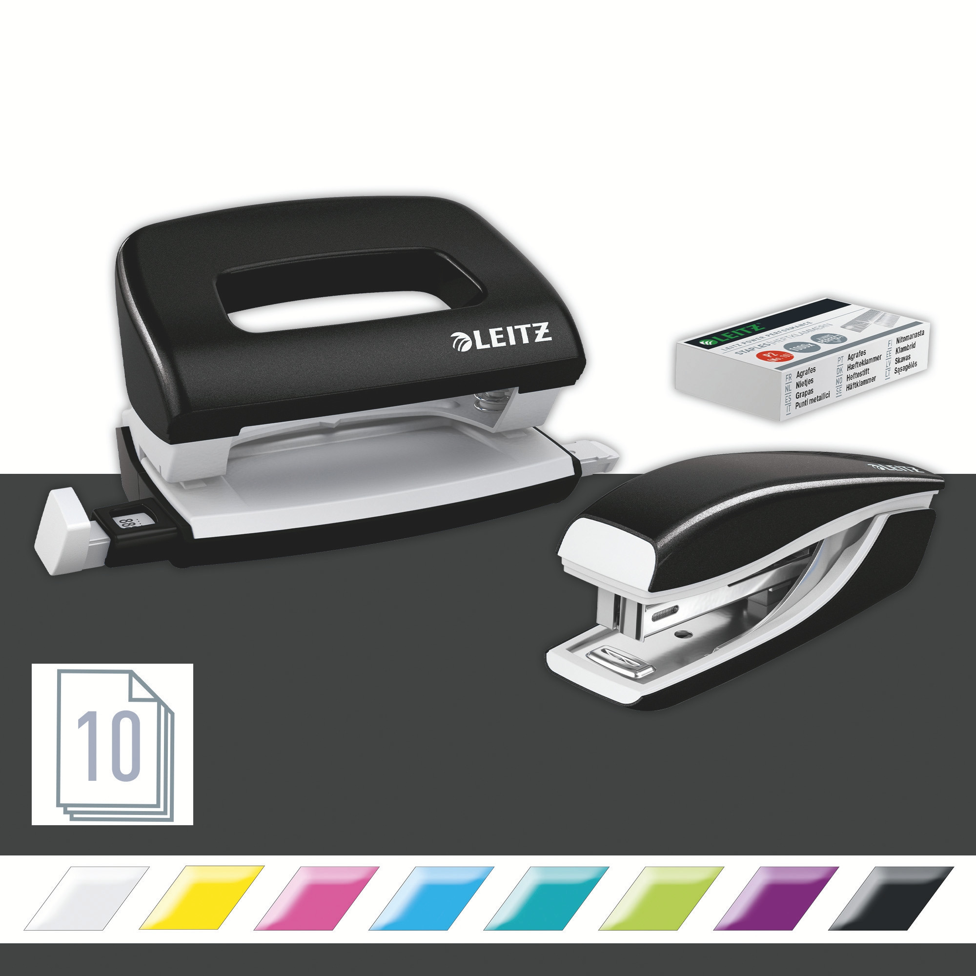 Leitz Stift- & Hullesett Mini WOW sort