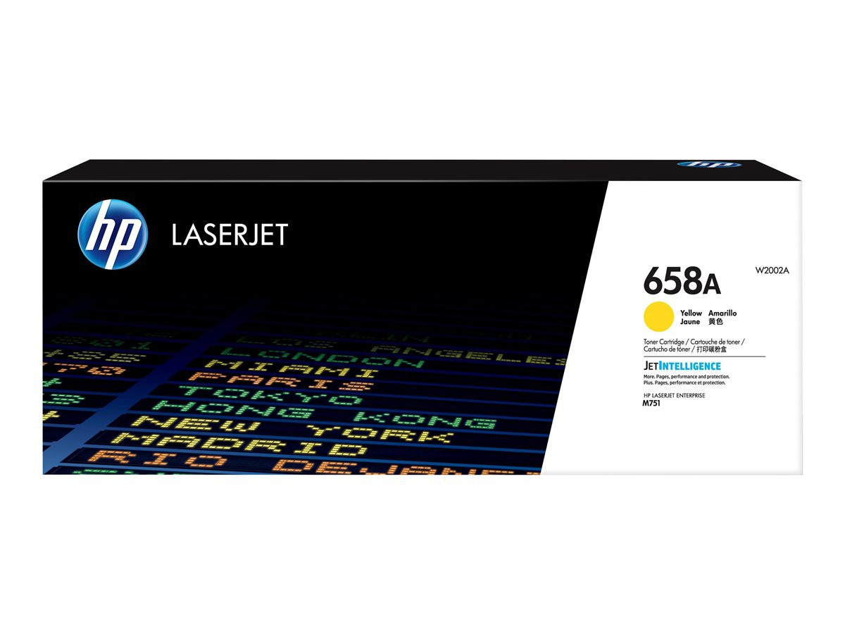 Color LaserJet 658A Yellow LaserJet Toner Cartridge 6K