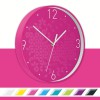 Veggklokke Leitz WOW Rosa
