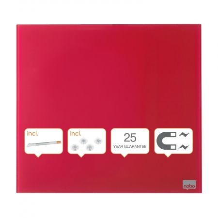 Glasstavle Diamond Nobo 30x30cm rd
