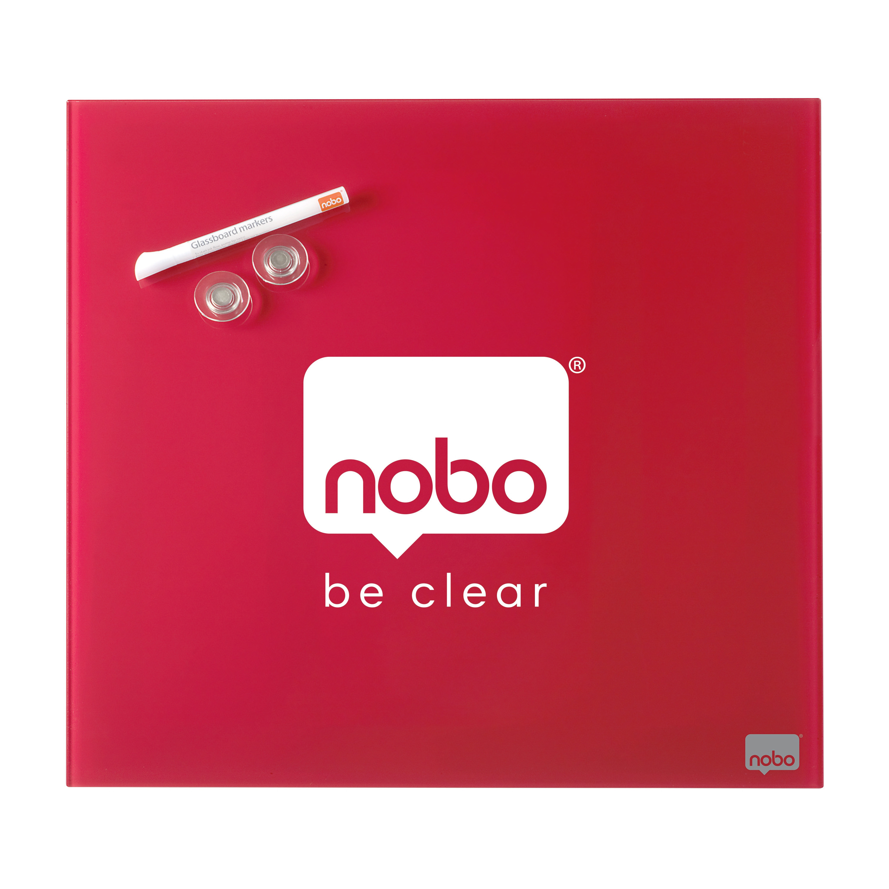 Glasstavle Diamond Nobo 45x45cm rd