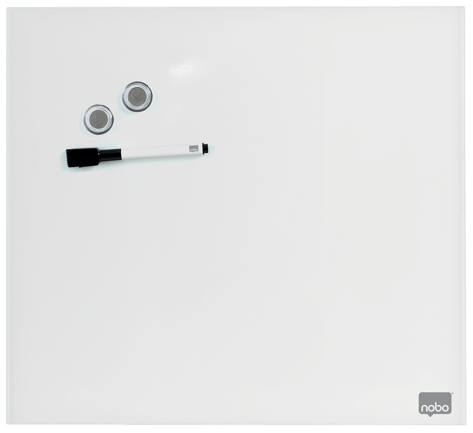 BildeGlasstavle Diamond Nobo 30x30cm hvit