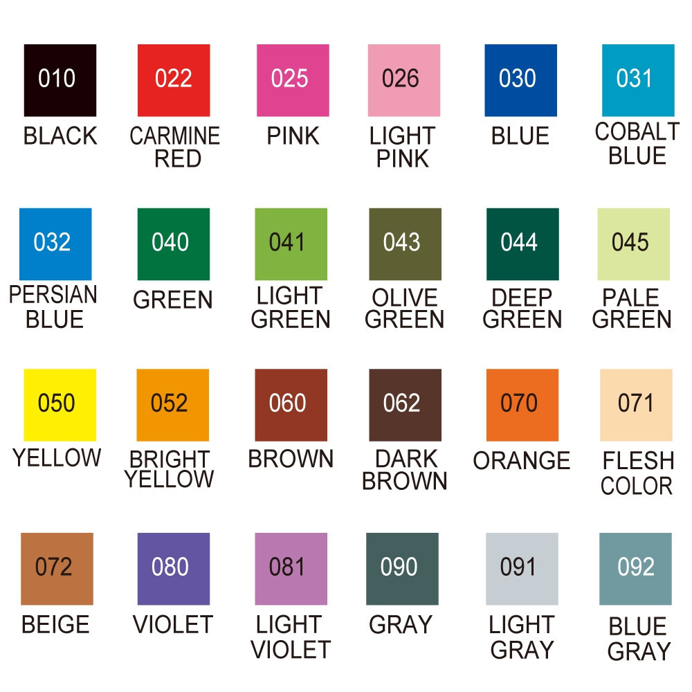 ZIG Akvarellpenn Clean Color Real Brush 24-sett