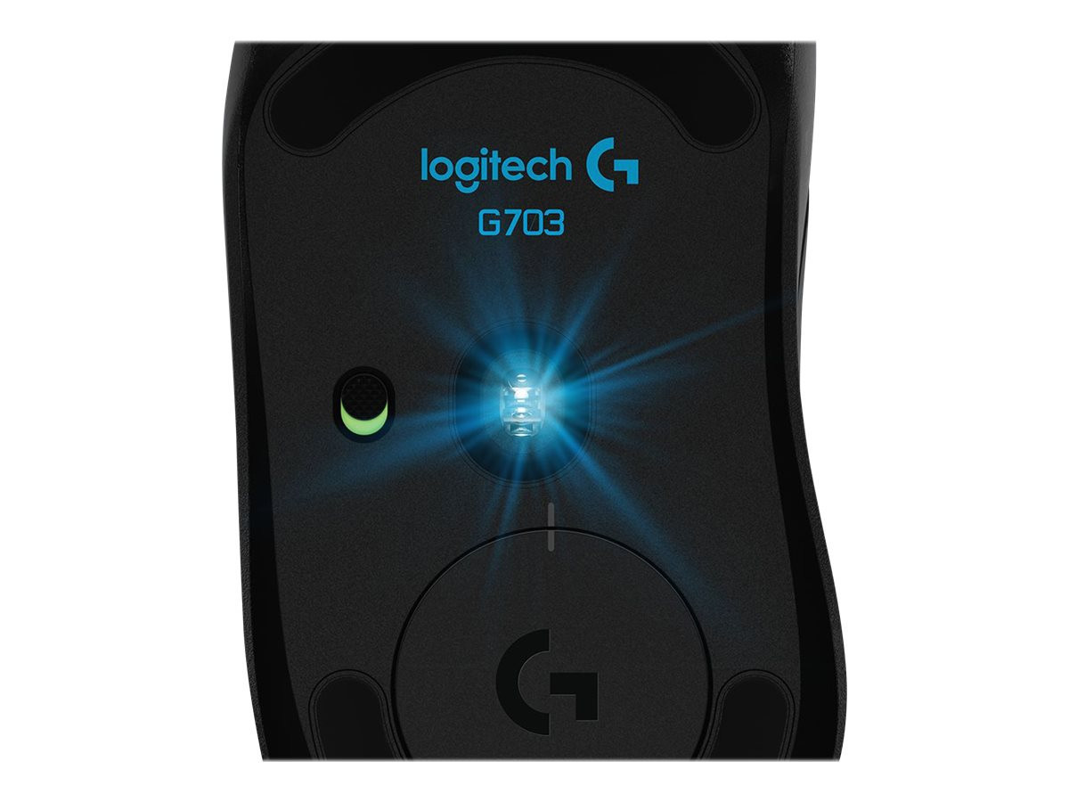 G703 LIGHTSPEED Hero Wireless Gaming Mouse, Black