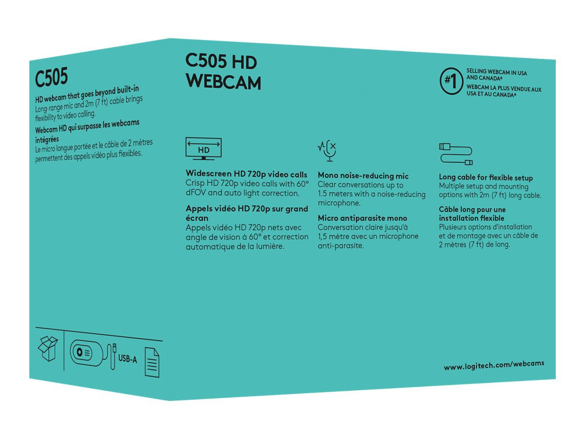 C505 HD Webcam, Black