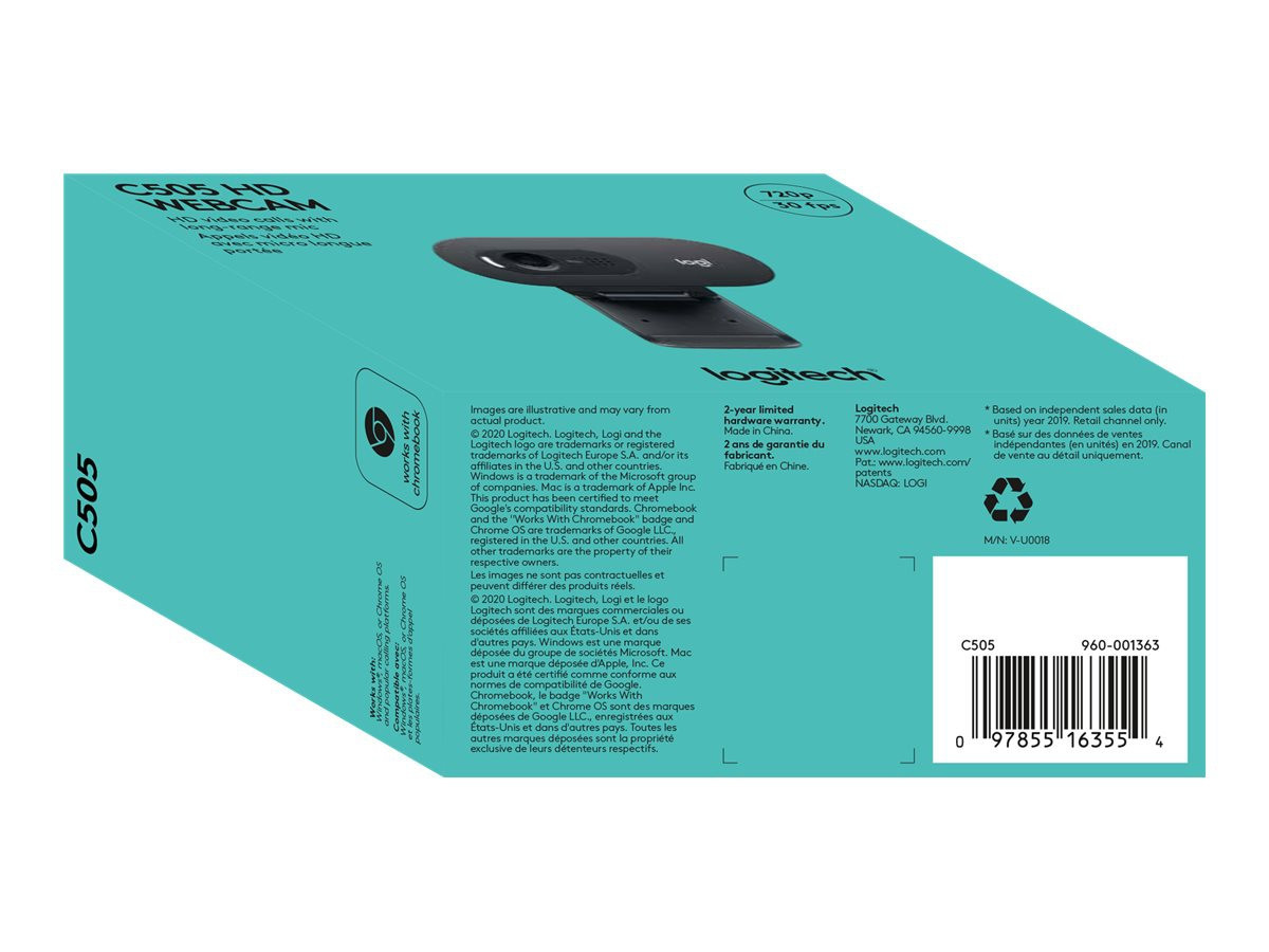 C505 HD Webcam, Black
