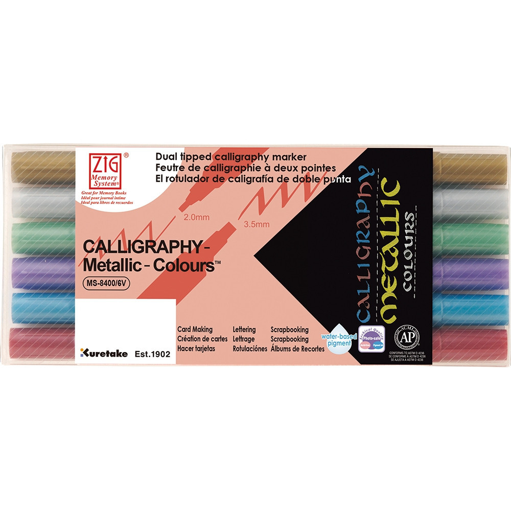 BildeZIG MS Kalligrafipenn Metallic farger