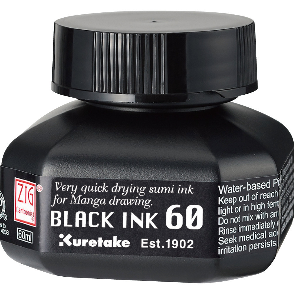 BildeZIG Cartoonist Black Ink 60 black