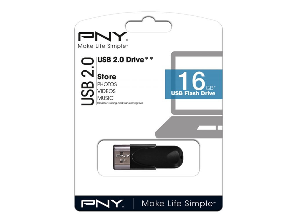 USB 2.0 Attache 4 16GB, Black