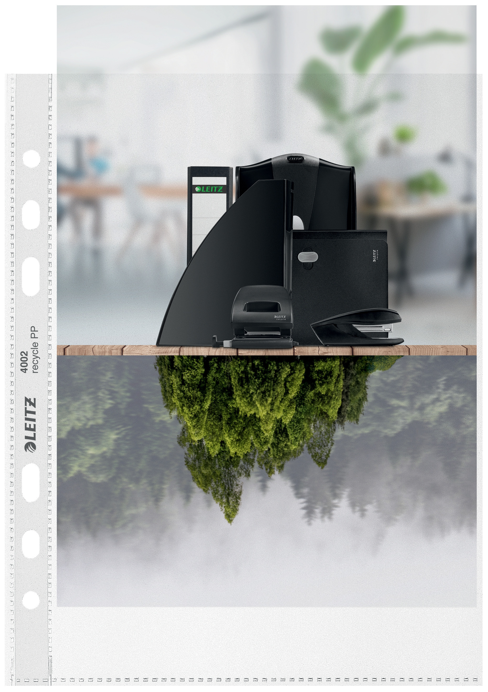 Lomme Leitz Recycle 100my A5 PP Pakke/25