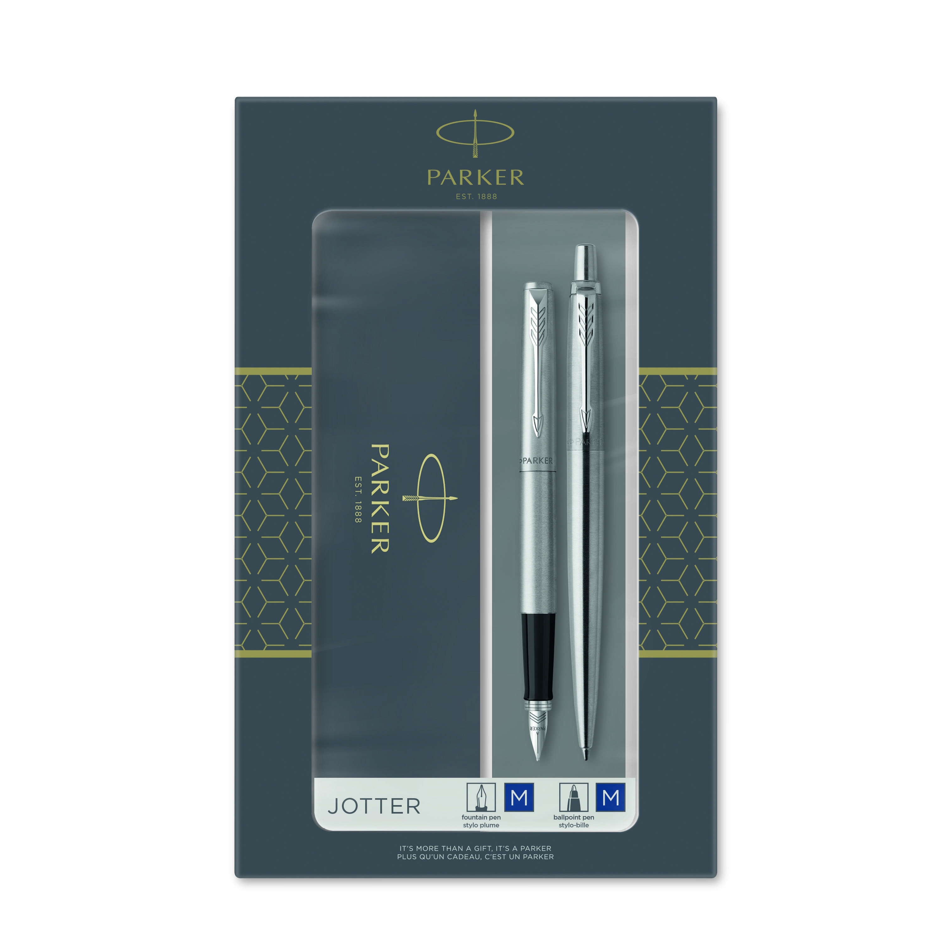 BildeParker Jotter 77% recycledStainless Steel CT Duosett BallPoi