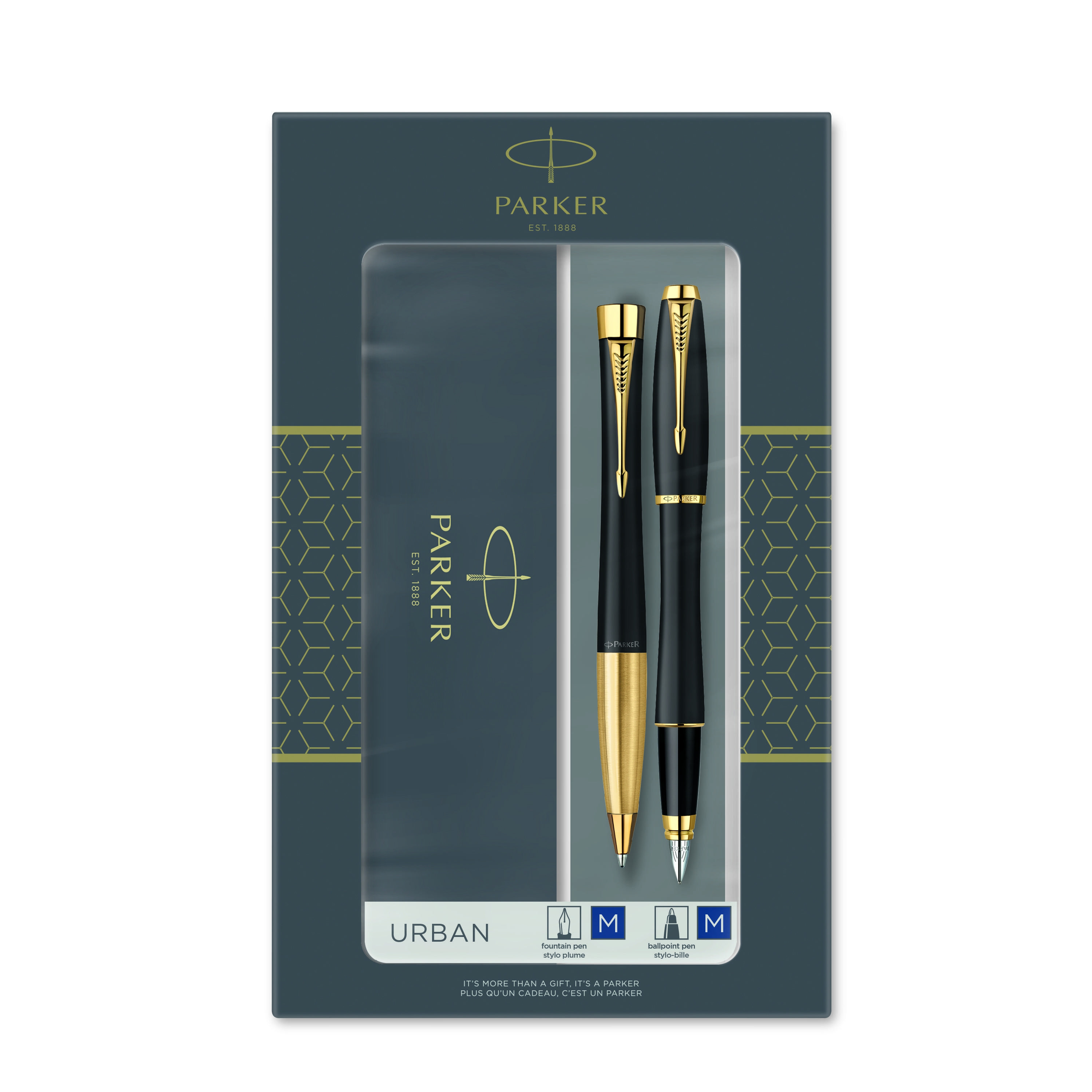 BildeParker Urban Matt Svart GT Duosett BallPoint+FountainPen