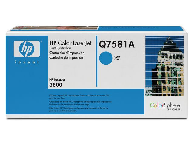 BildeToner HP Q7581A 6K blå