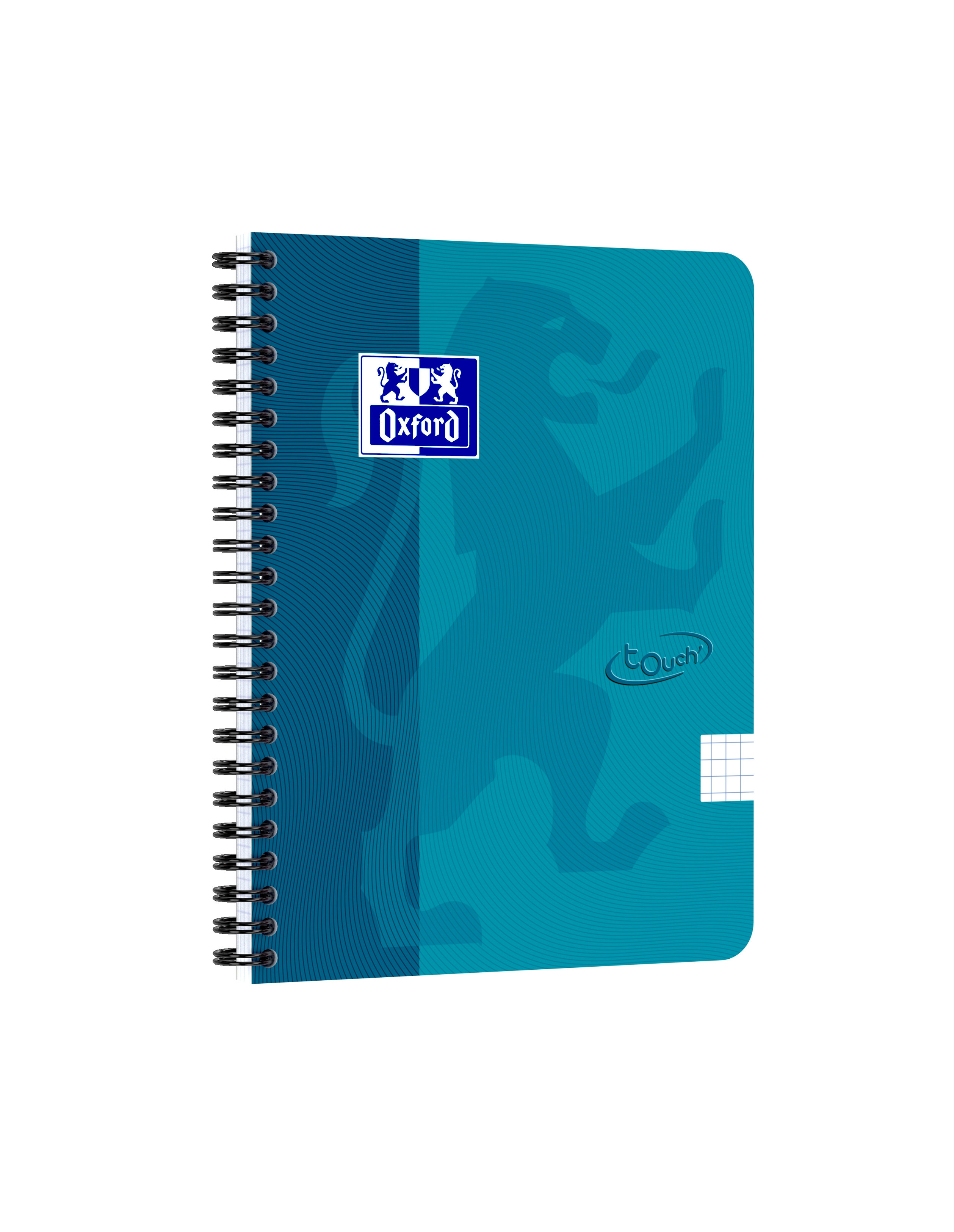 Oxford Touch Notatbok A5+ Rutet 70 ark 90g Turkis