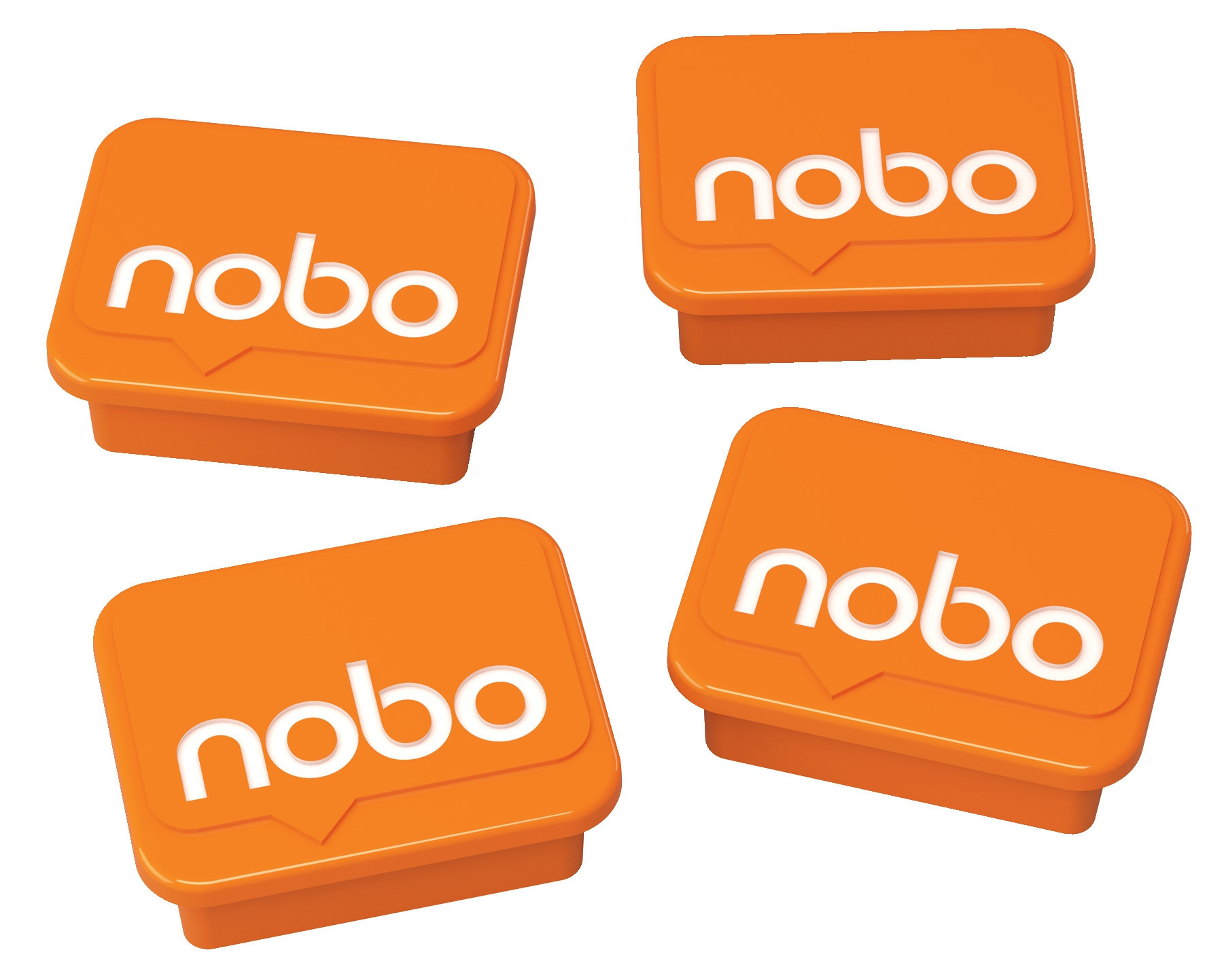 Whiteboard Magneter Nobo Orange Pakke/4