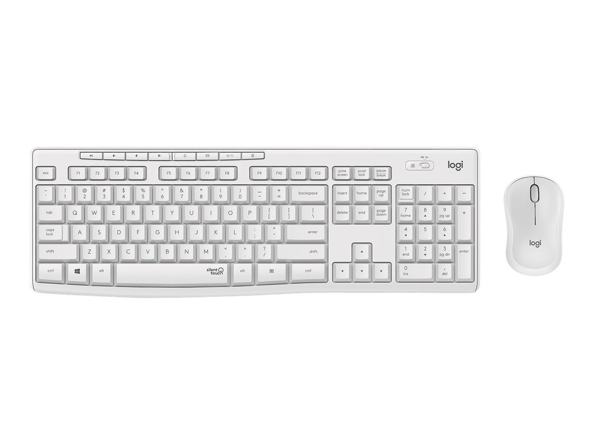 BildeMK295 Silent Wireless Combo Desktop set, Off White (Nordic)