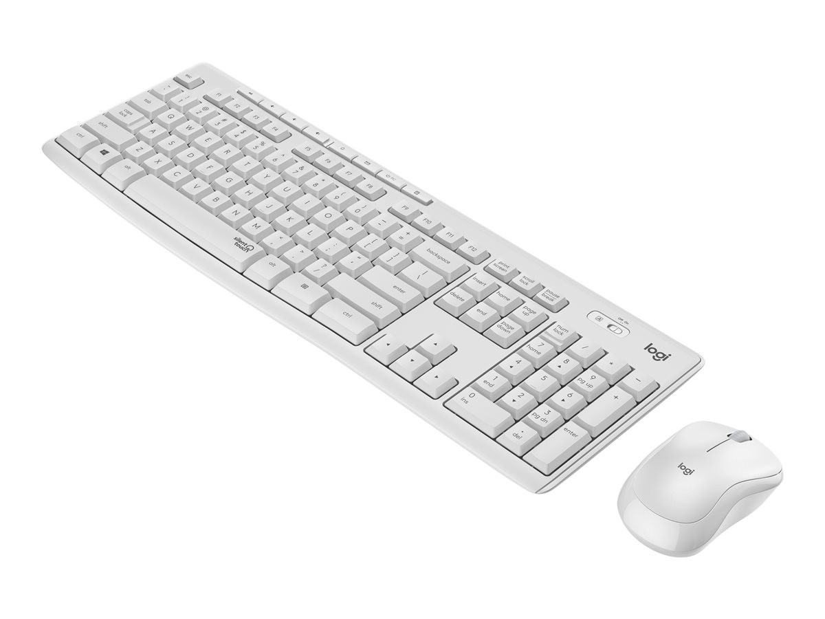 MK295 Silent Wireless Combo Desktop set, Off White (Nordic)