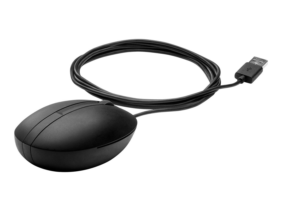 HP Wired 320M Mouse, Black