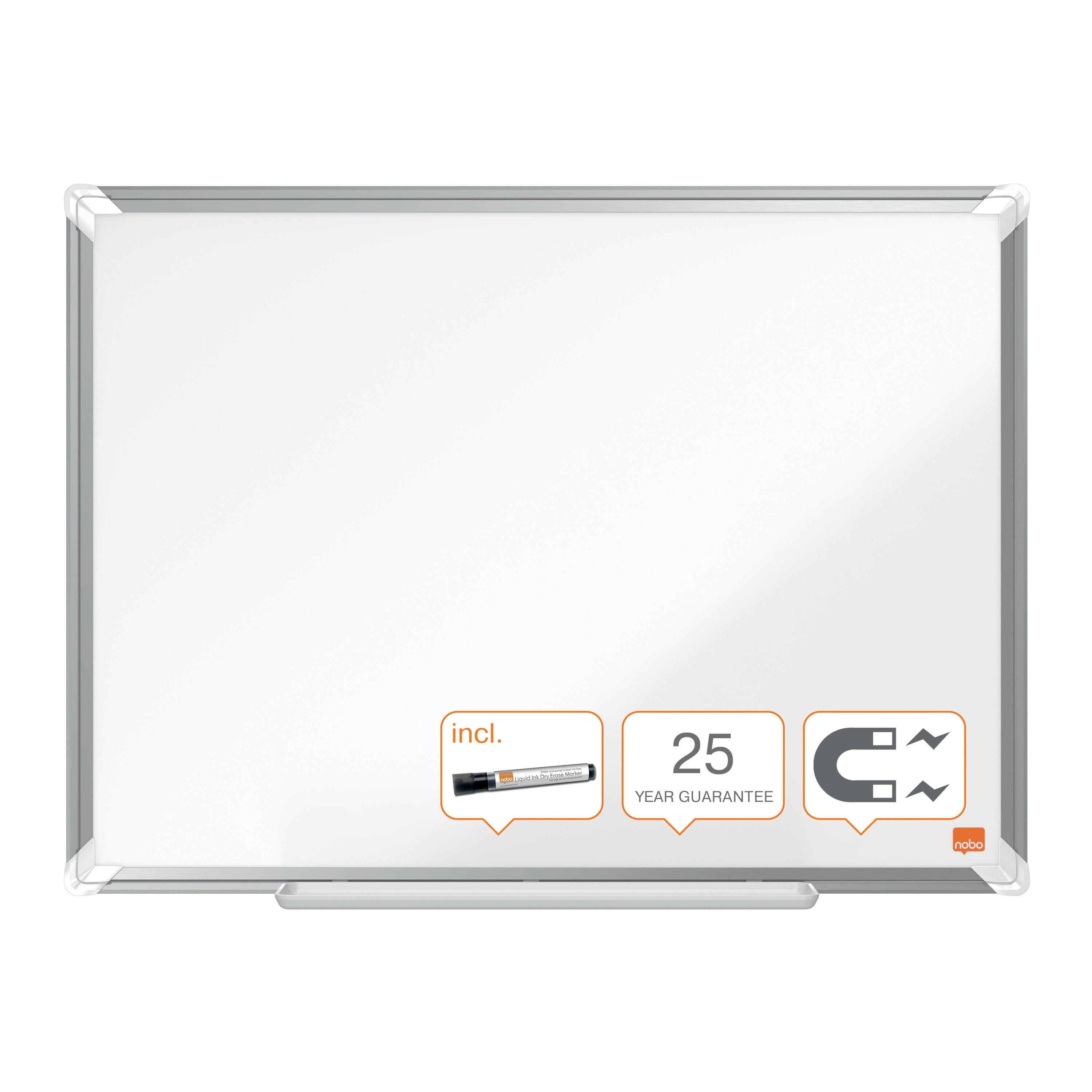 BildeWhiteboard Premium Plus Emaljert 60x45cm