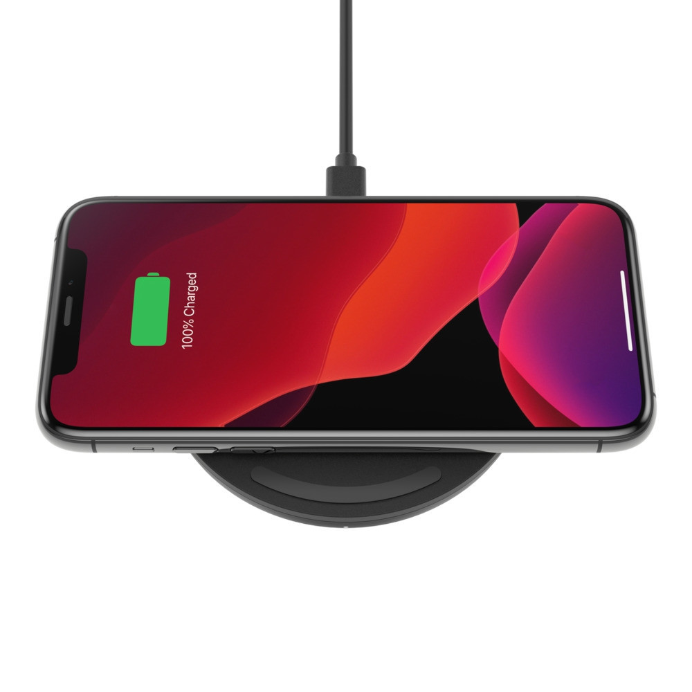 Bilde15W Wireless Charging Pad with PSU & USB-C Cable, Black