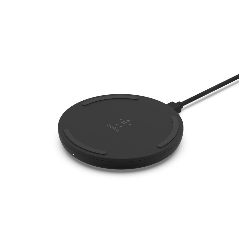 15W Wireless Charging Pad with PSU & USB-C Cable, Black